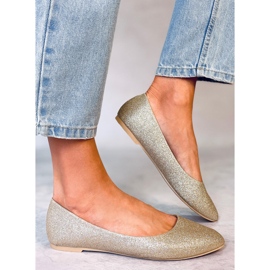 Seastar Ballerine Chiesa glitter oro d'oro 2