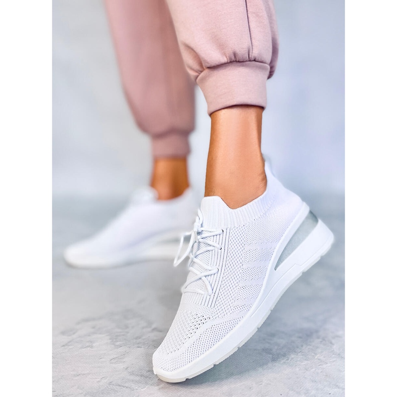 PA1 Scarpe da ginnastica con zeppa nascosta Croft White bianca 1