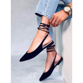 PA1 Dentoni Ballerine stringate nere nero 2