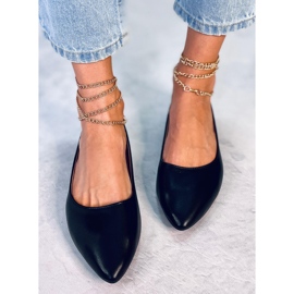 PA1 Junri Ballerine con catena nera nero 1