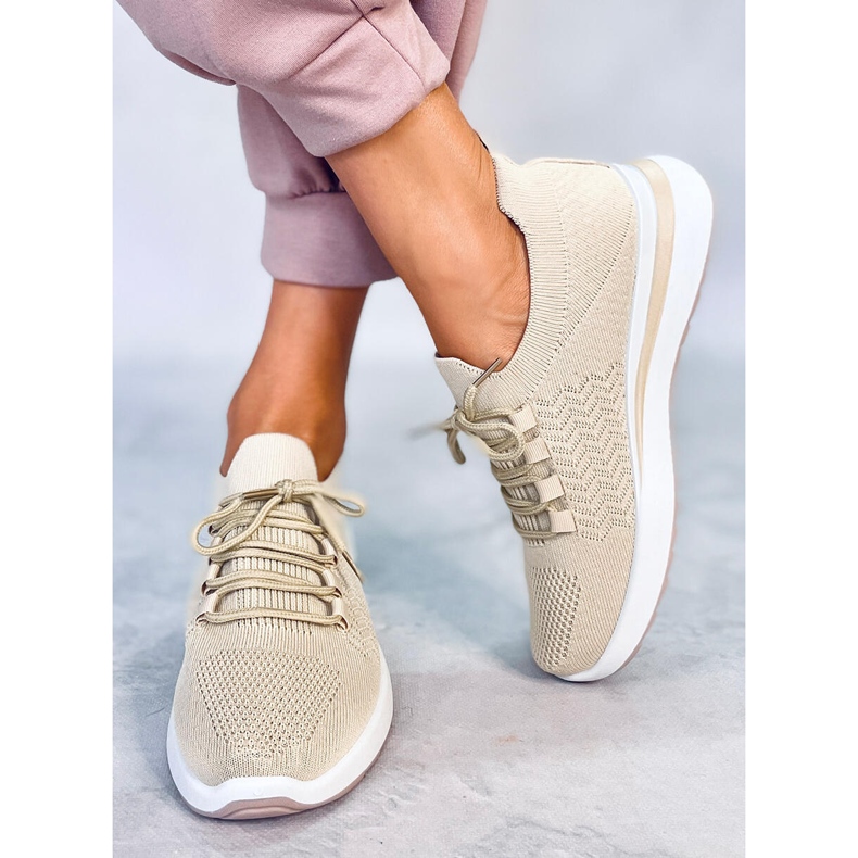 PA1 Barthel Scarpa sportiva a calzino beige 1
