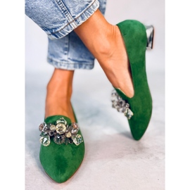 PA1 Mocassini Lords con pietre Falconi Green verde 1
