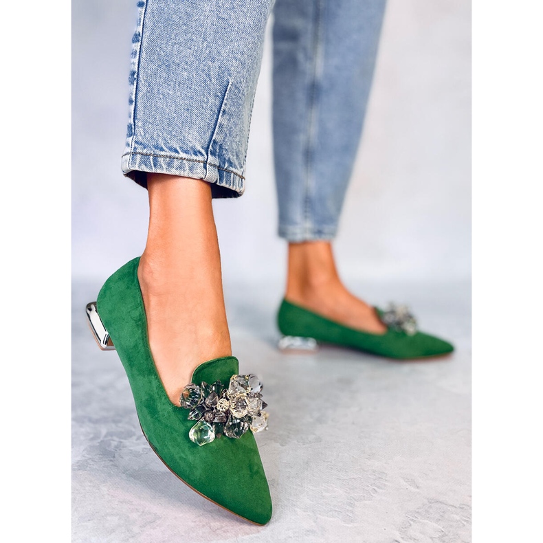 PA1 Mocassini Lords con pietre Falconi Green verde 2