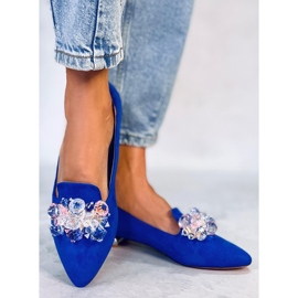 PA1 Mocassini Lords con pietre Falconi Royal Blue 1