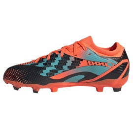 Scarpe da calcio Adidas X Speedportal Messi.3 Fg Jr GZ5145 arancia arance e rossi 1