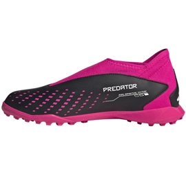 Scarpe da calcio Adidas Predator Accuracy.3 Ll Tf Jr GW7092 rosa nero 1