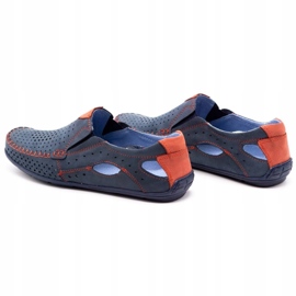 Olivier Scarpe estive da uomo, mocassini 901, blu navy e rosso 4