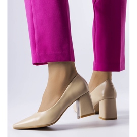 Décolleté Fanchon stiletto beige 1