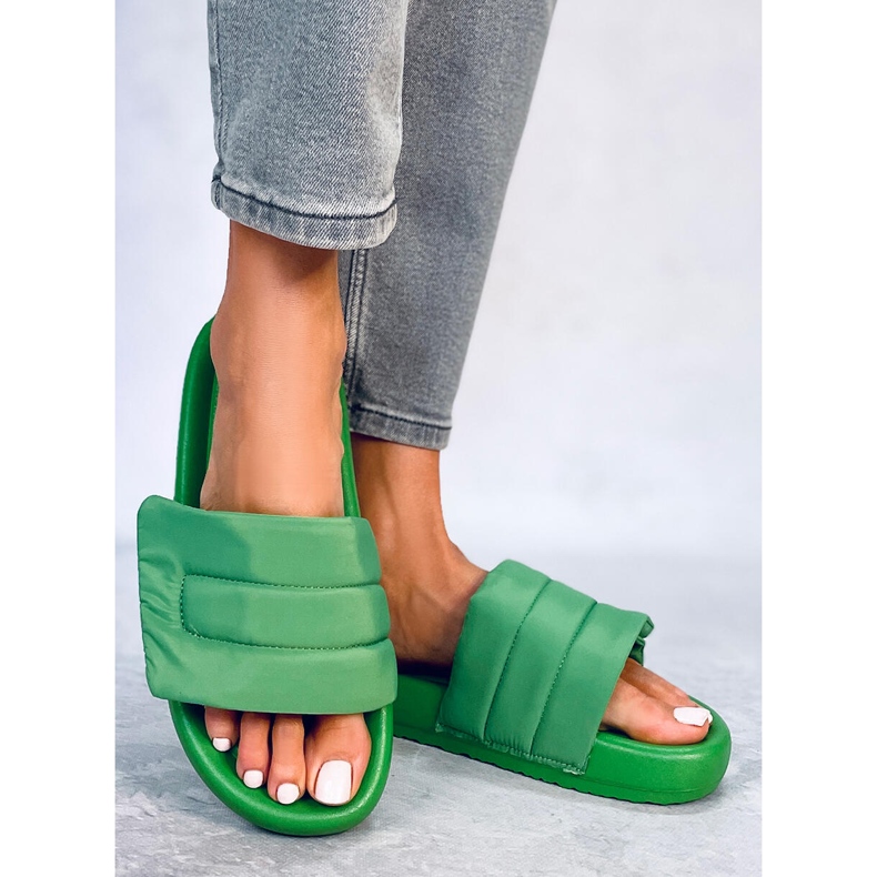 PA1 Ciabatte Cueto in nylon verde 2