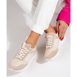 Sneaker da donna beige Shelovet 1