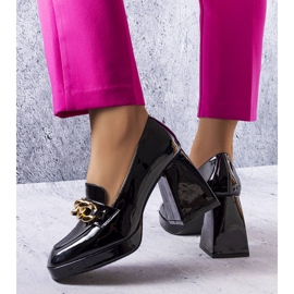 PA1 Décolleté Vinceza in vernice nera nero 1