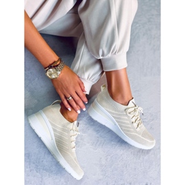 PA1 Sneaker Paquet beige con zeppa 2