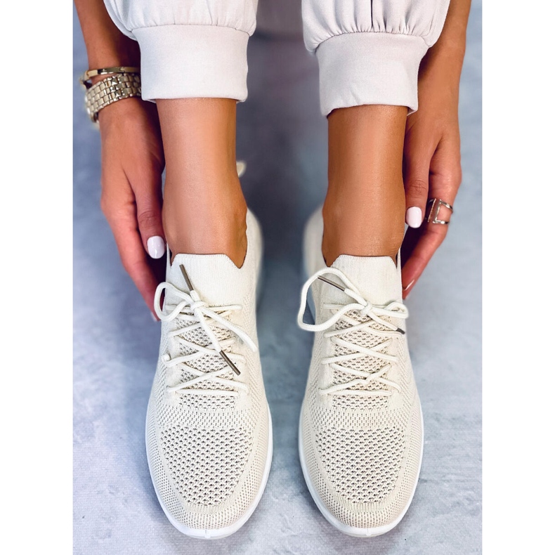 PA1 Sneaker Paquet beige con zeppa 1