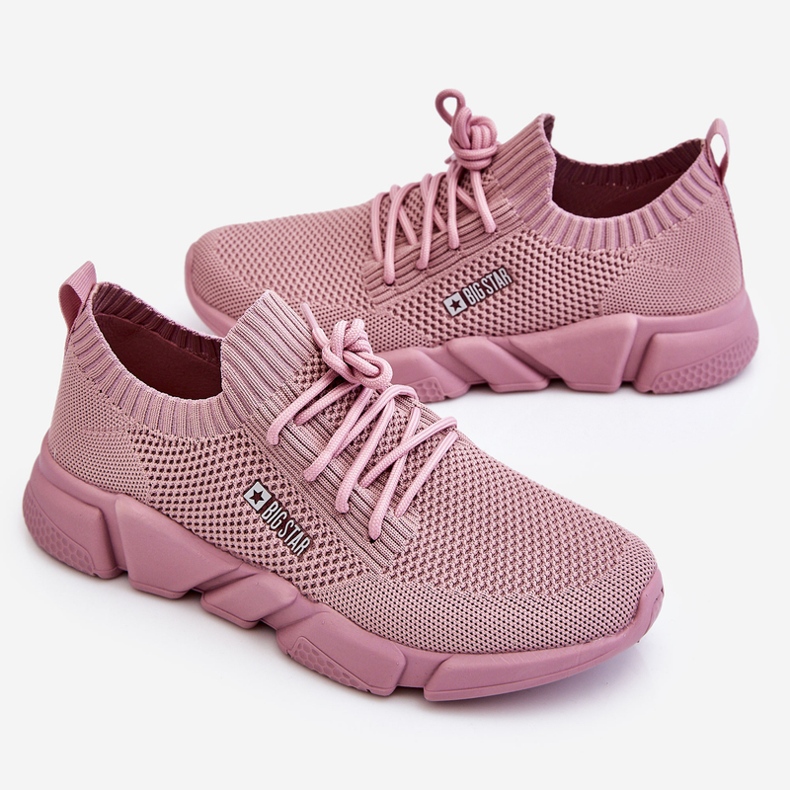 Sneakers Leggere Da Donna Memory Foam System Big Star JJ274266 Rosa 1