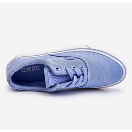 Sneakers con piattaforma in tessuto Big Star LL274145 Blu 1
