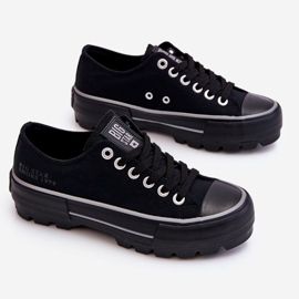 Sneakers Platform in tessuto Big Star LL274149 Nere nero 1