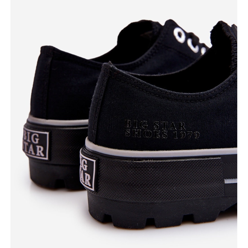 Sneakers Platform in tessuto Big Star LL274149 Nere nero 2