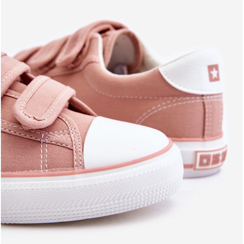 Sneakers Classiche in Tessuto con Velcro Big Star LL274A200 Rosa 1