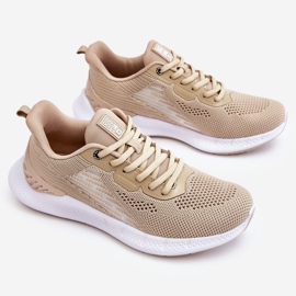 Scarpe Sportive Leggere Da Donna Sistema Memory Foam Big Star LL274294 Beige 1