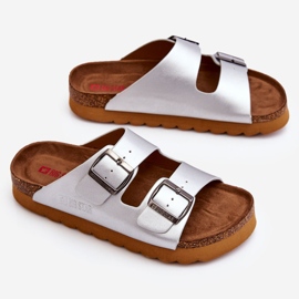 Pantofole Big Star da donna classiche LL274476 Argento d'argento 1