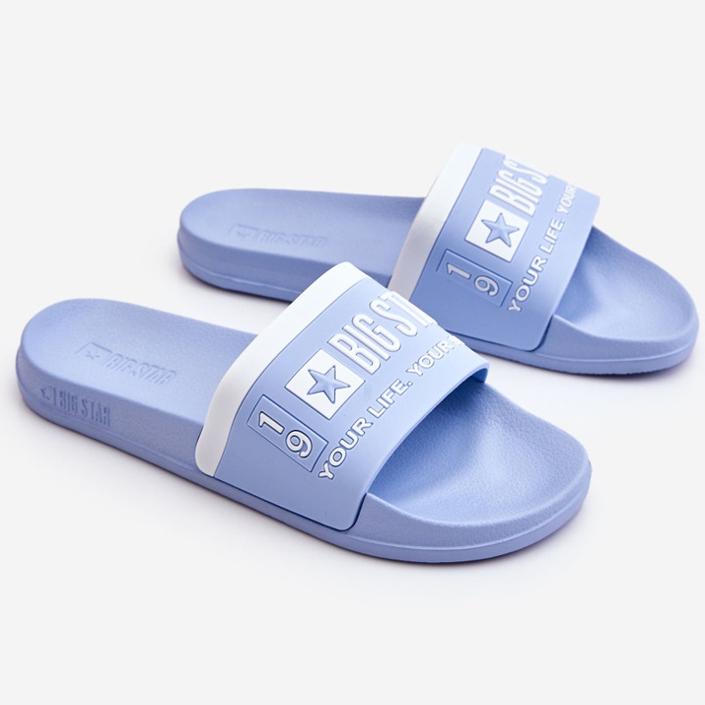 Pantofole Big Star Light da donna LL274734 Azzurro blu 1