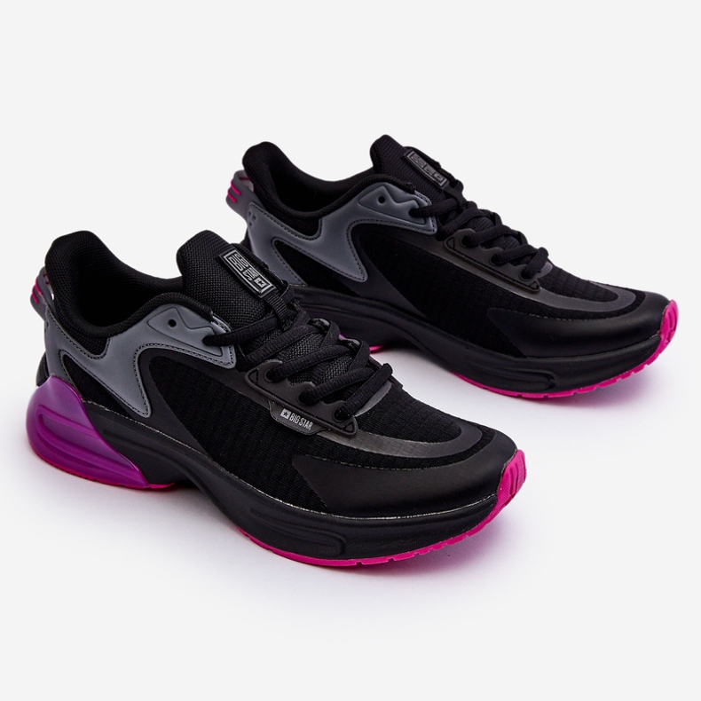 Comode scarpe sportive Memory Foam System Big Star LL274335 nere nero 1