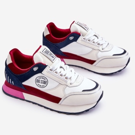 Sneakers Memory Foam System Big Star LL274369 Bianco-Rosso bianca 1