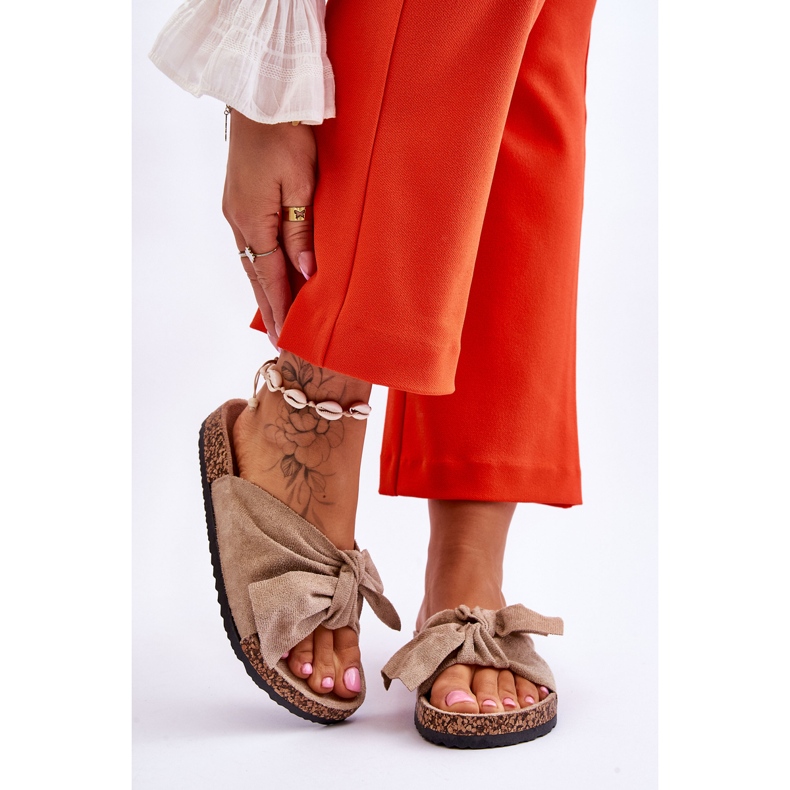 PS1 Pantofole Wendy in sughero beige scuro 1