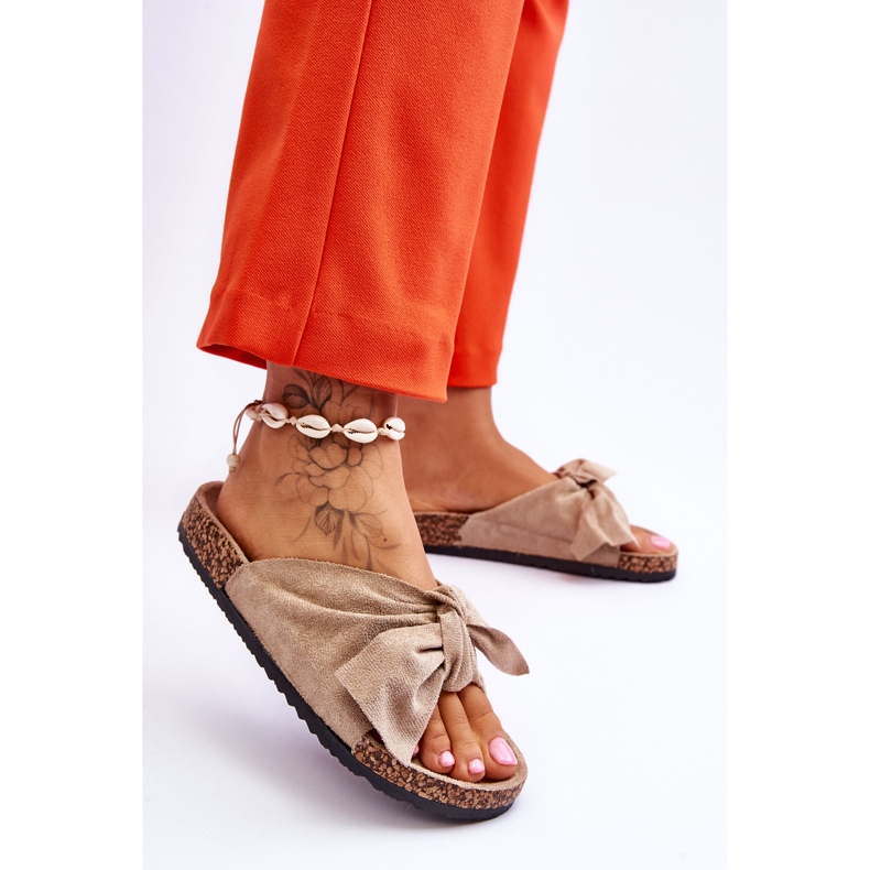 PS1 Pantofole Wendy in sughero beige scuro 2