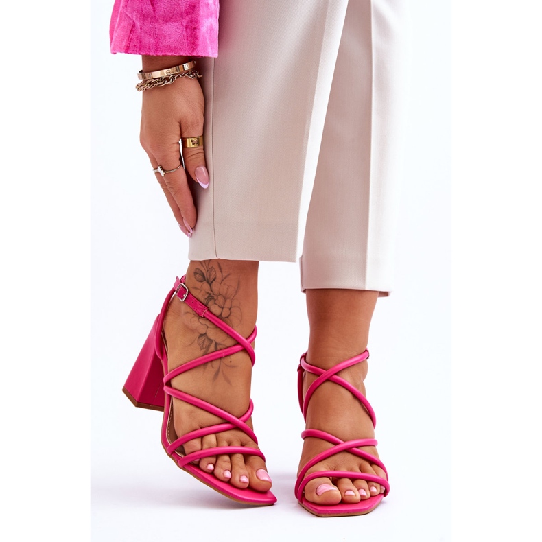 FJ1 Sandali Classici Tacco Alto Fucsia Lucetta rosa 1