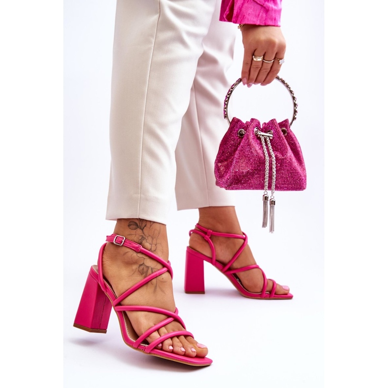 FJ1 Sandali Classici Tacco Alto Fucsia Lucetta rosa 2