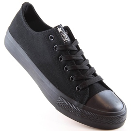 Sneakers basse da uomo, nere NEWS nero 1