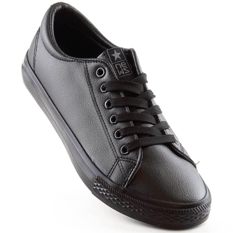 Sneaker News 1500 da uomo in ecopelle nera nero 1