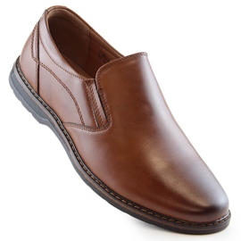 Scarpe slip-on da uomo marroni eVento 4093 marrone 1