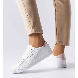 Sneakers bianche con traforo Big Star HH274073 bianco 1