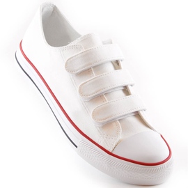 Sneaker Atletico CNSD-1 bianche con velcro bianco 1