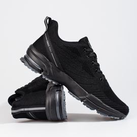 Scarpe sportive da uomo nere con suola spessa di DK nero 1