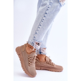 FB2 Sneakers senza lacci da donna Beige scuro Rosett marrone 2