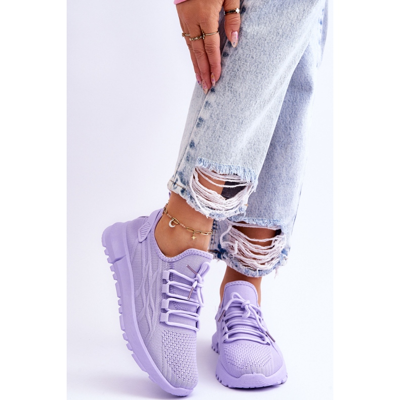 FB2 Sneakers senza lacci da donna Purple Rosett viola 2