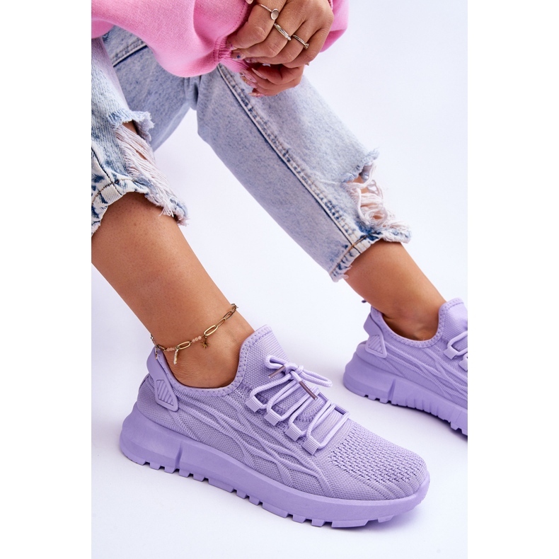 FB2 Sneakers senza lacci da donna Purple Rosett viola 1