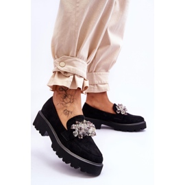 FB2 Mocassini con plateau impreziositi da donna Black Brenda nero 2