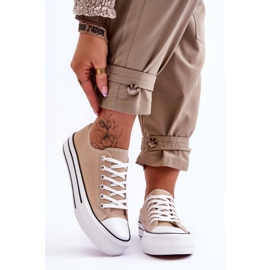 FB2 Sneakers Da Donna Su Una Piattaforma Chunky Beige Ember 1