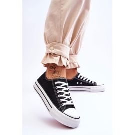 FB2 Sneakers da donna su una massiccia piattaforma Black Ember nero 2