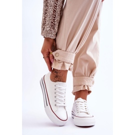 FB2 Sneakers da donna su una massiccia piattaforma White Ember bianca 1