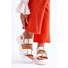 FB2 Sandali comodi in pelle Bianco Alayah 1