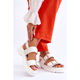FB2 Sandali comodi in pelle Bianco Alayah 2