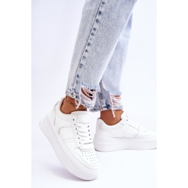 FB2 Scarpe sportive da donna con plateau alto Bexley bianche bianca 2