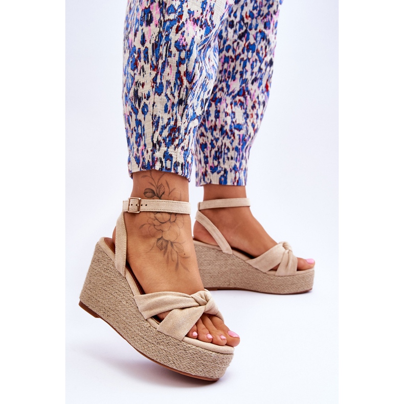 Sandali Con Zeppa Da Donna Beige Kendall marrone 2