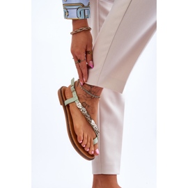 Sandali Donna Con Cinghie Verde Alamis 2