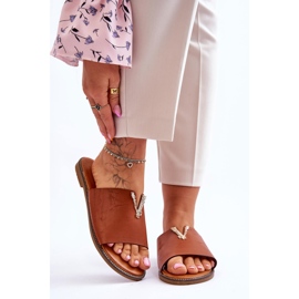 FJ1 Pantofole impreziosite Bertha cammello classico da donna marrone 1